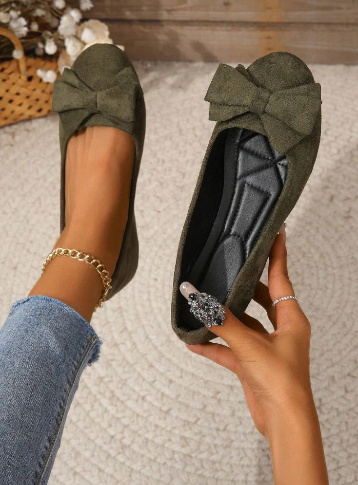 Heidi-Mode | Orthopädische Flache Schuhe mit Fliege - Image 6