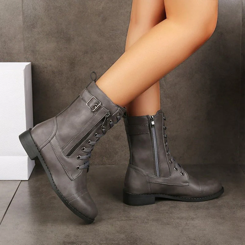 Heidi-Mode | Orthopädische Stiefeletten mit seitlichem Reißverschluss - Image 14