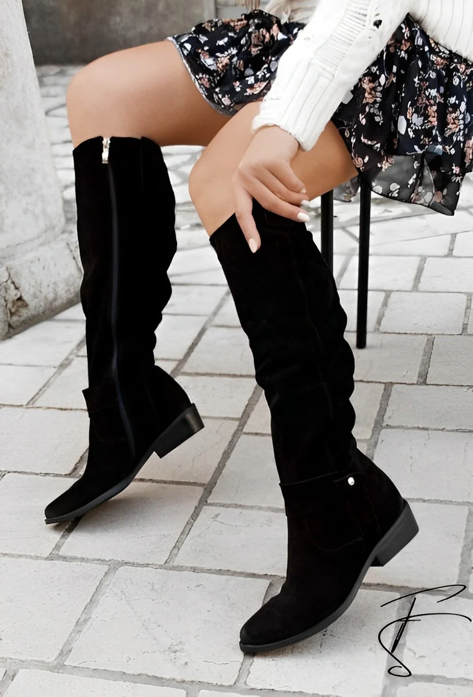 Heidi-Mode | Overknee Western Cowboy Stiefel Mit Absatz Für Damen - Image 2