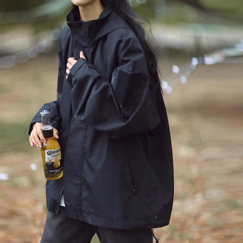 Heidi-Mode | Übergroße Jacke Mit Reißverschluss