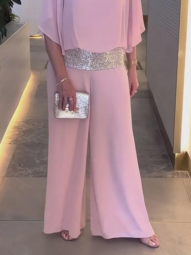 Schimmernder, stilvoller Pailletten-Jumpsuit - Image 3