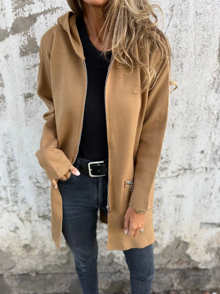 Heidi-Mode | Rundhals-Reißverschluss Langarm Freizeitjacke - Image 4