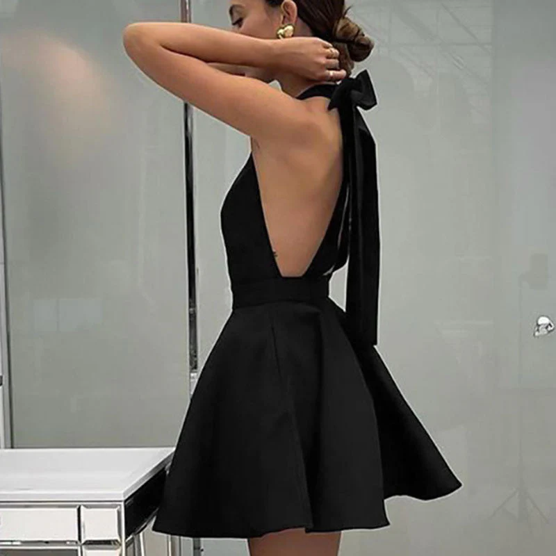 Ausgestelltes Cocktailkleid aus Satin - Image 10