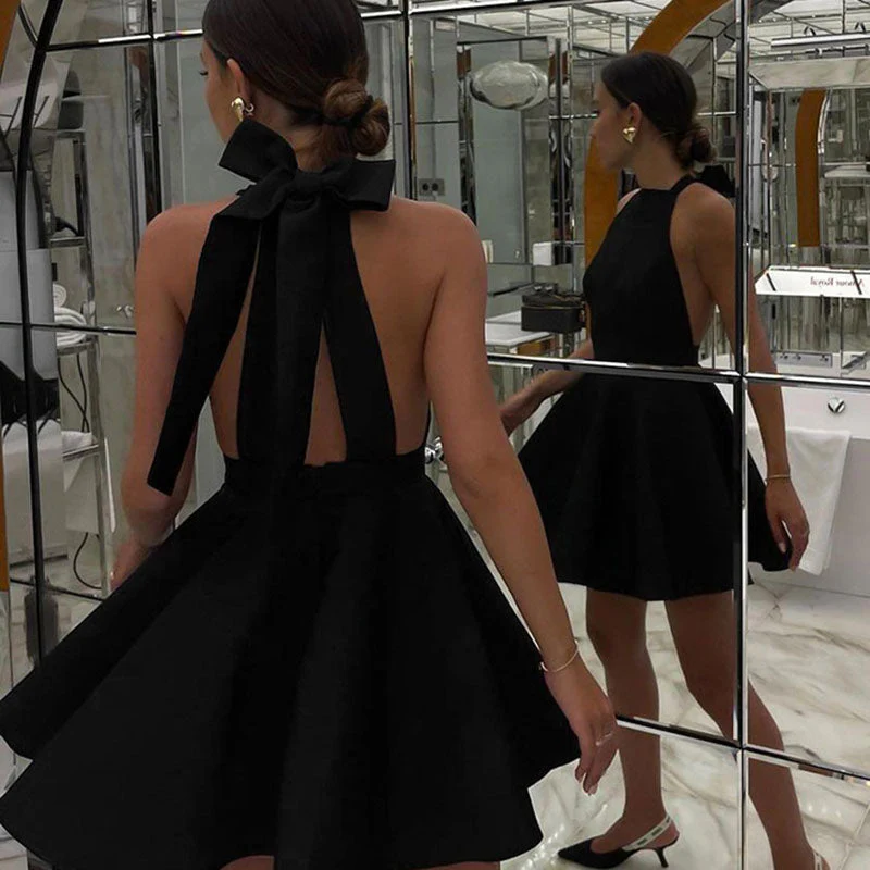 Ausgestelltes Cocktailkleid aus Satin - Image 11