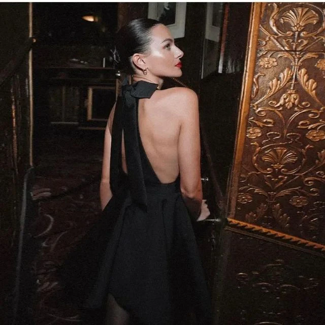 Ausgestelltes Cocktailkleid aus Satin - Image 13
