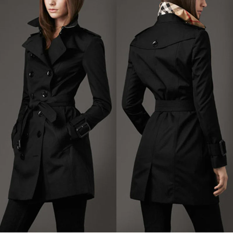 Heidi-Mode | Schlanker Trenchcoat mit Doppelter Knopfreihe - Image 3