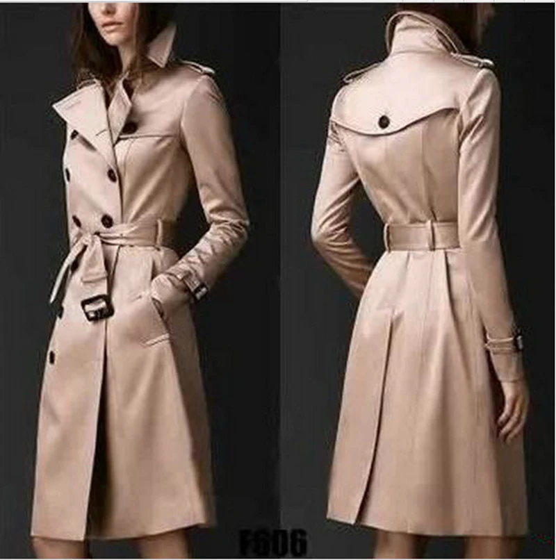 Heidi-Mode | Schlanker Trenchcoat mit Doppelter Knopfreihe - Image 4