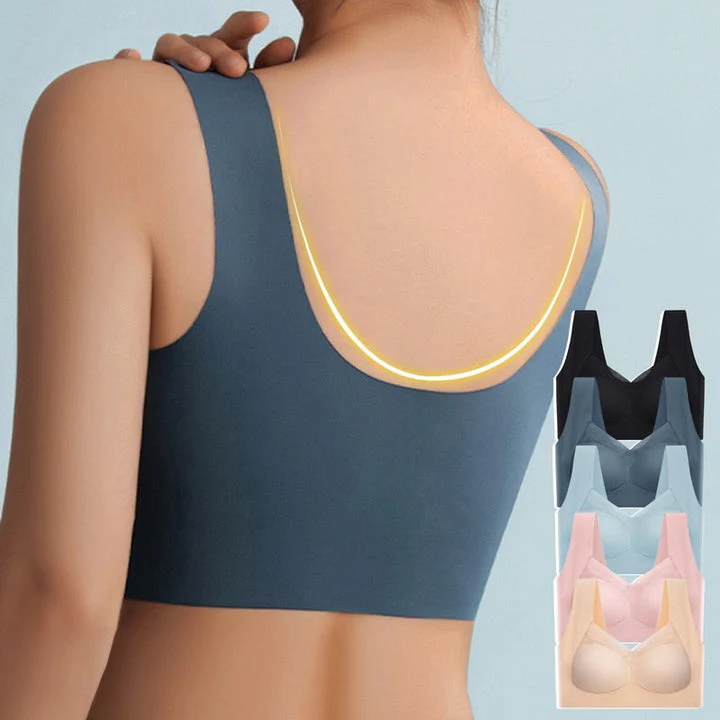 Nahtloser, ergonomischer Damen-Soft-BH aus Seide - Image 6
