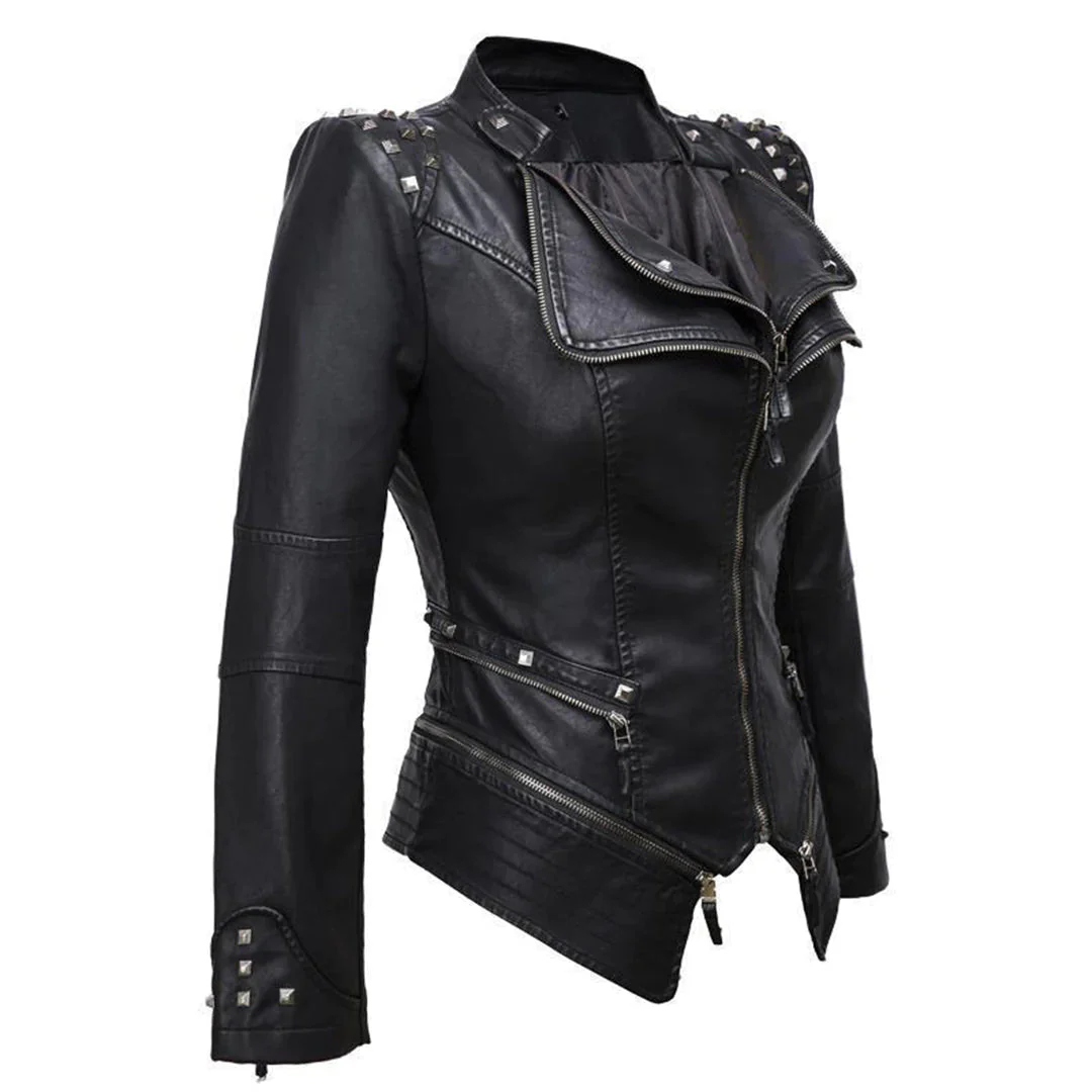 Heidi-Mode | Slim Fit Biker jacke Für Damen Perfekt Für Alltag - Image 2