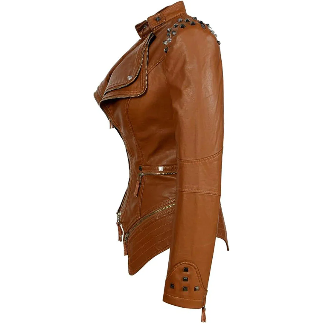 Heidi-Mode | Slim Fit Biker jacke Für Damen Perfekt Für Alltag - Image 3
