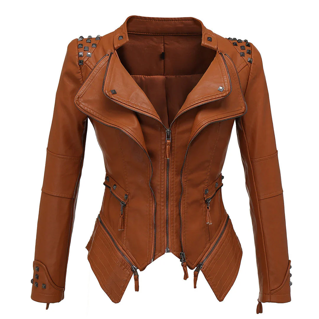 Heidi-Mode | Slim Fit Biker jacke Für Damen Perfekt Für Alltag - Image 4