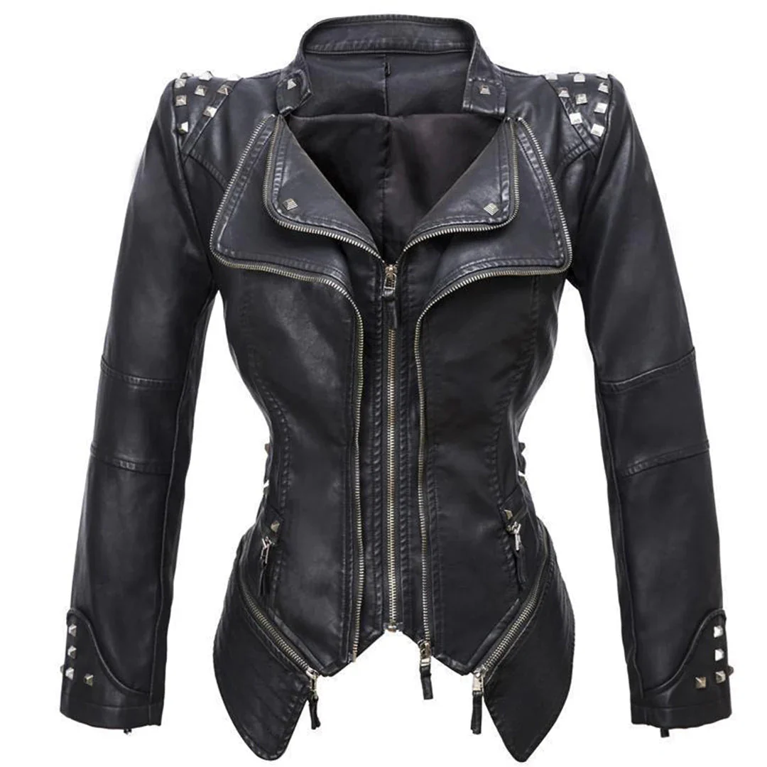 Heidi-Mode | Slim Fit Biker jacke Für Damen Perfekt Für Alltag - Image 5