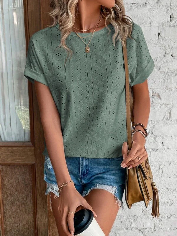Heidi-Mode | Sommer Damen T-Shirt Leicht & Atmungsaktiv für Heiße Tage