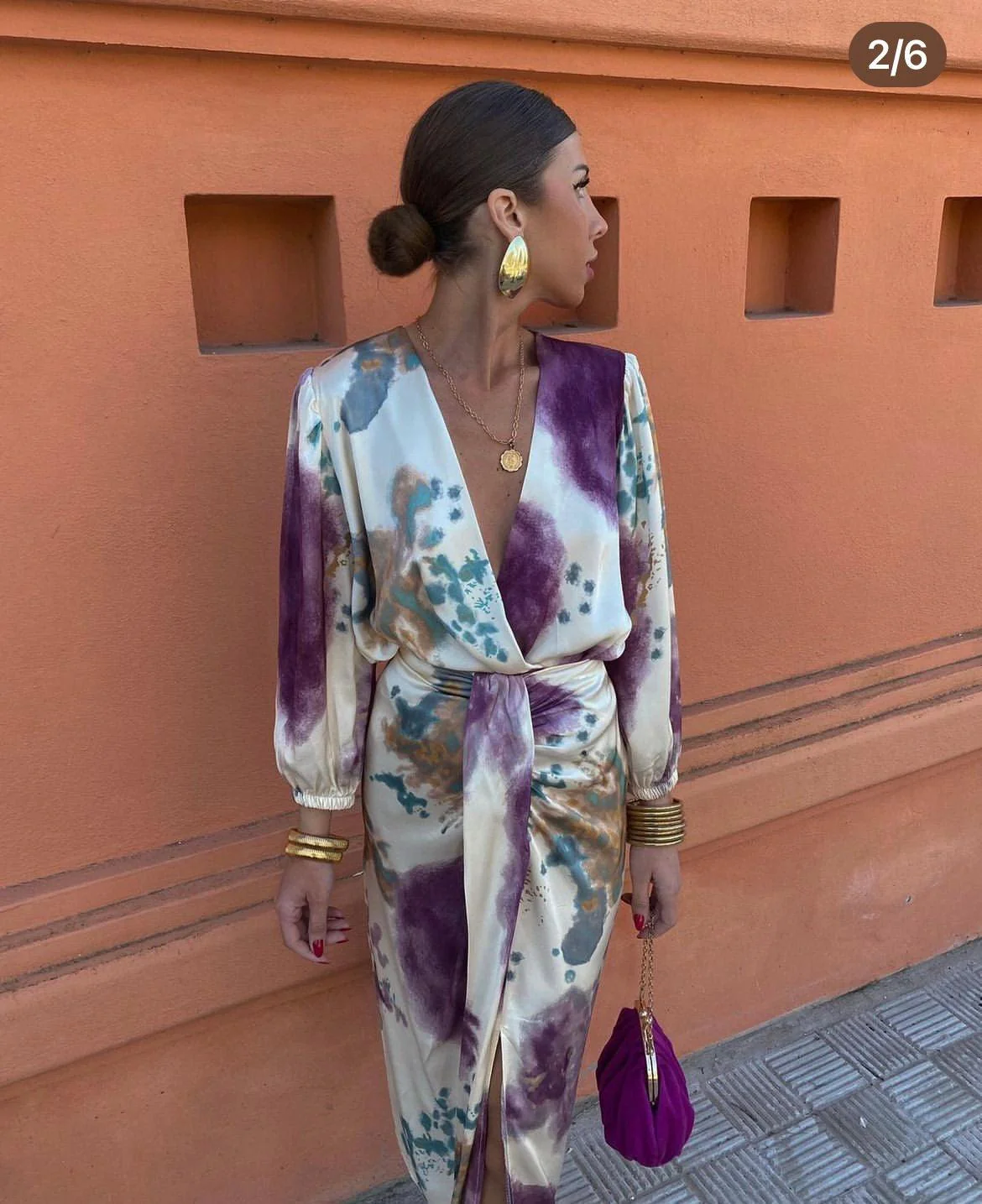 Splash Stil lange Kleid - Image 3