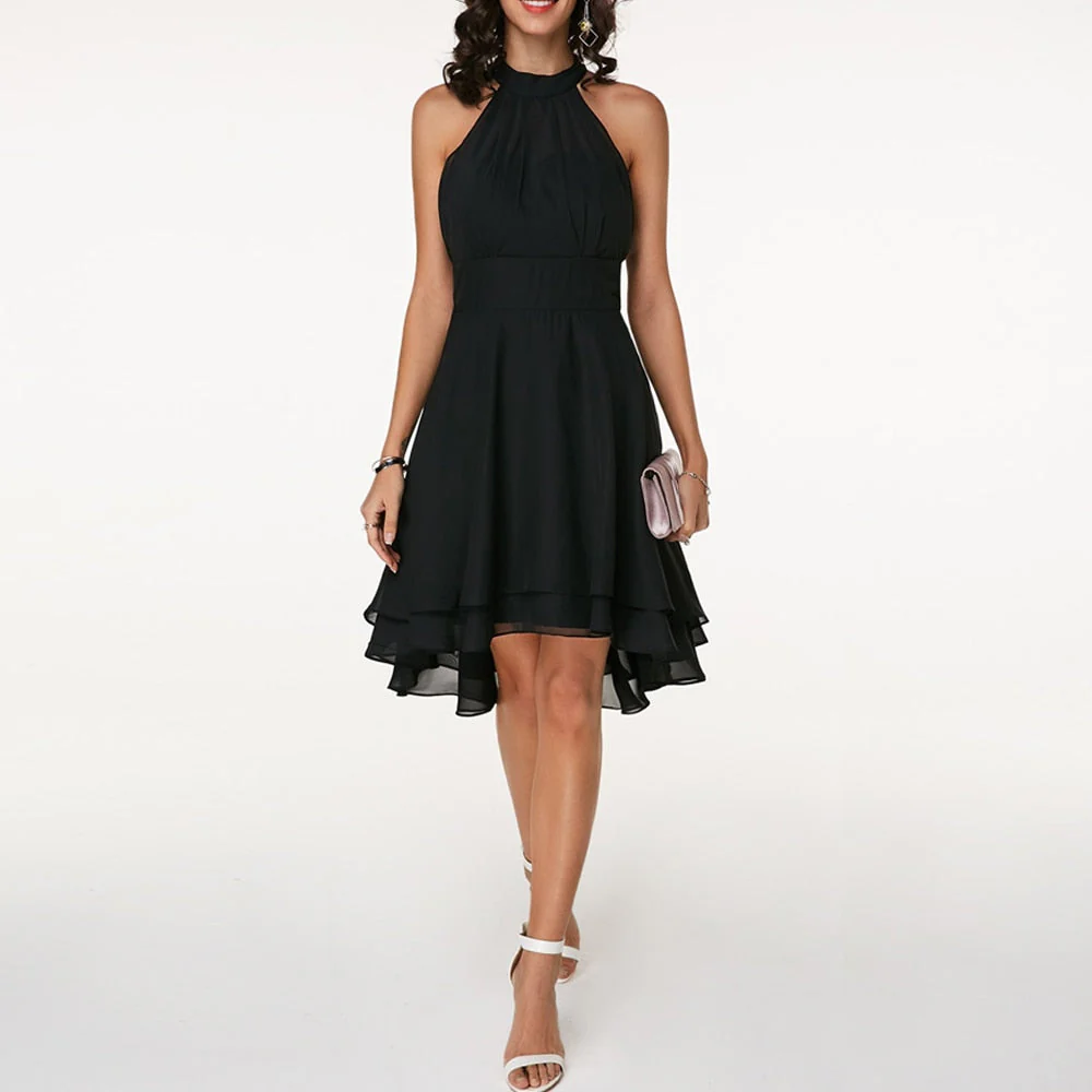 Heidi-Mode | Damen Kleid mit Rüschen Neckholder - Image 2
