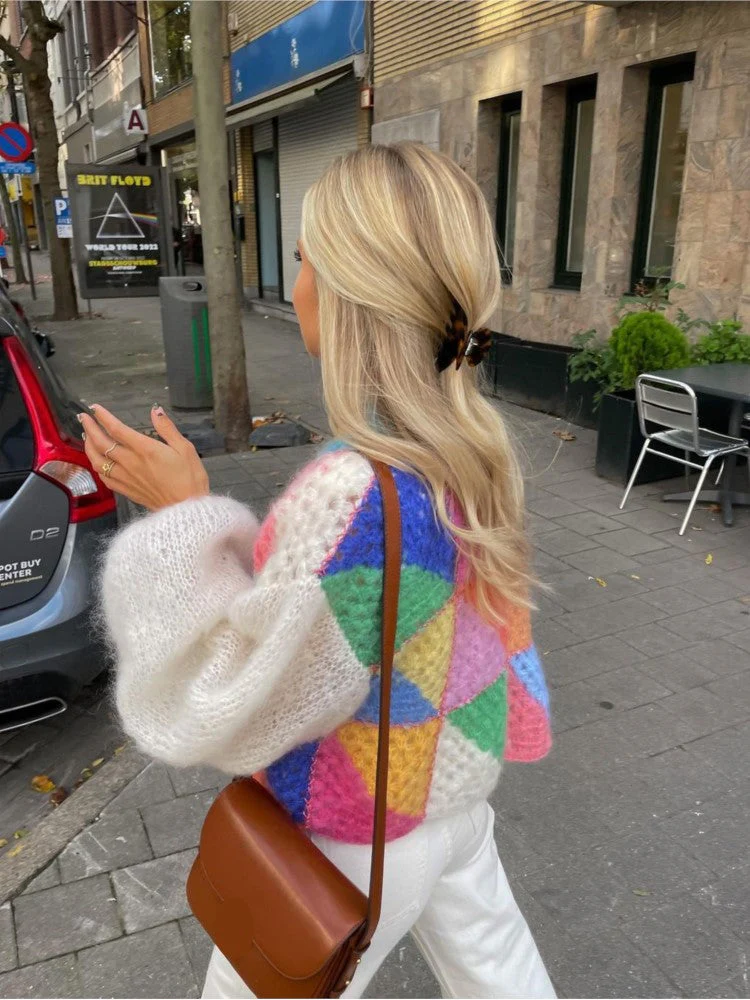 Heidi-Mode | Strickjacke Farbenfroh & Fröhlich - Image 2