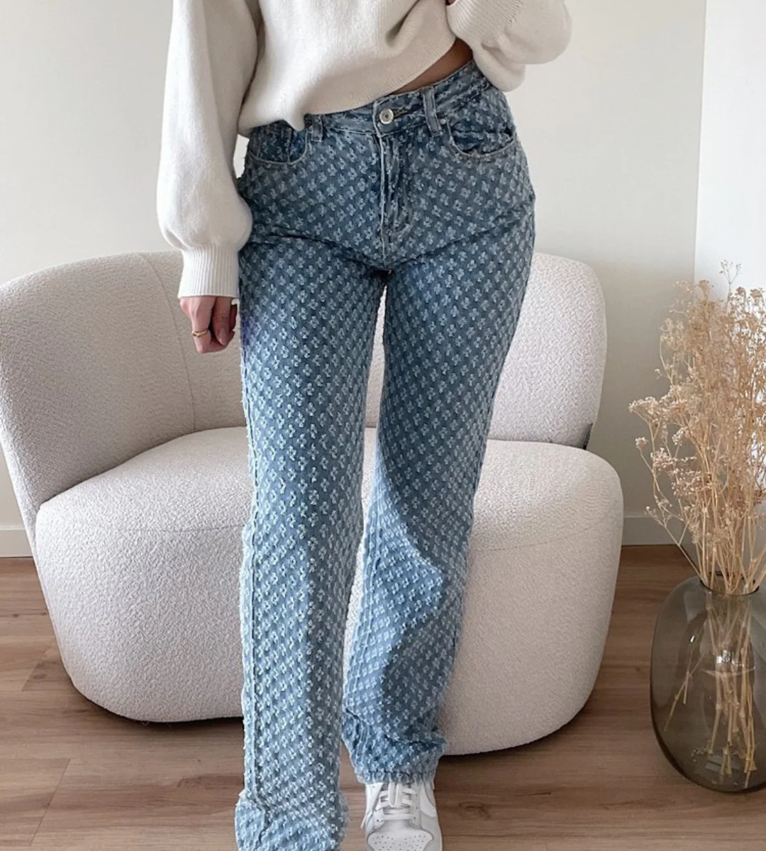 Heidi-Mode | Stylische Jeans mit Rautenmuster - Image 3