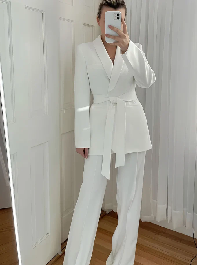 Heidi-Mode | Stylisches Blazer Set für Frauen - Blazer Jacke+Hose