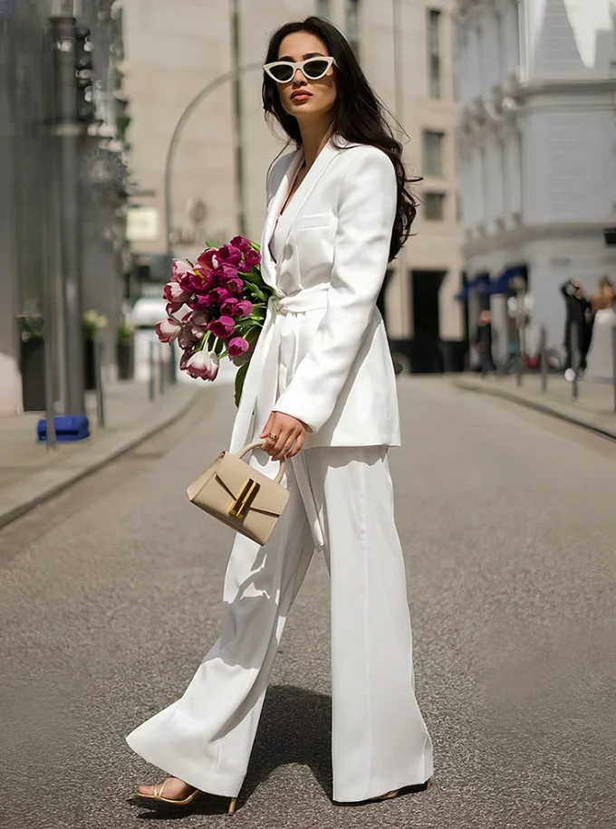 Heidi-Mode | Stylisches Blazer Set für Frauen - Blazer Jacke+Hose - Image 9