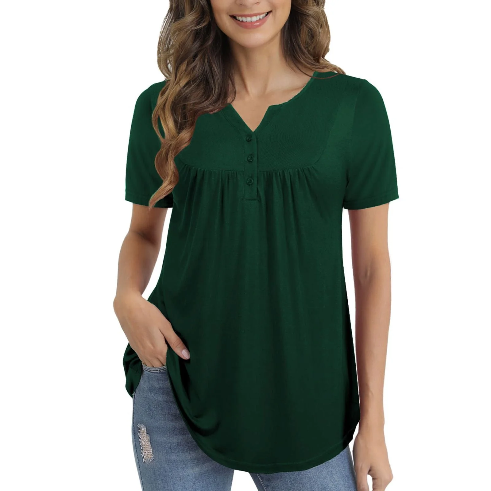 Trendige Bluse mit Knopfdetails - Image 7