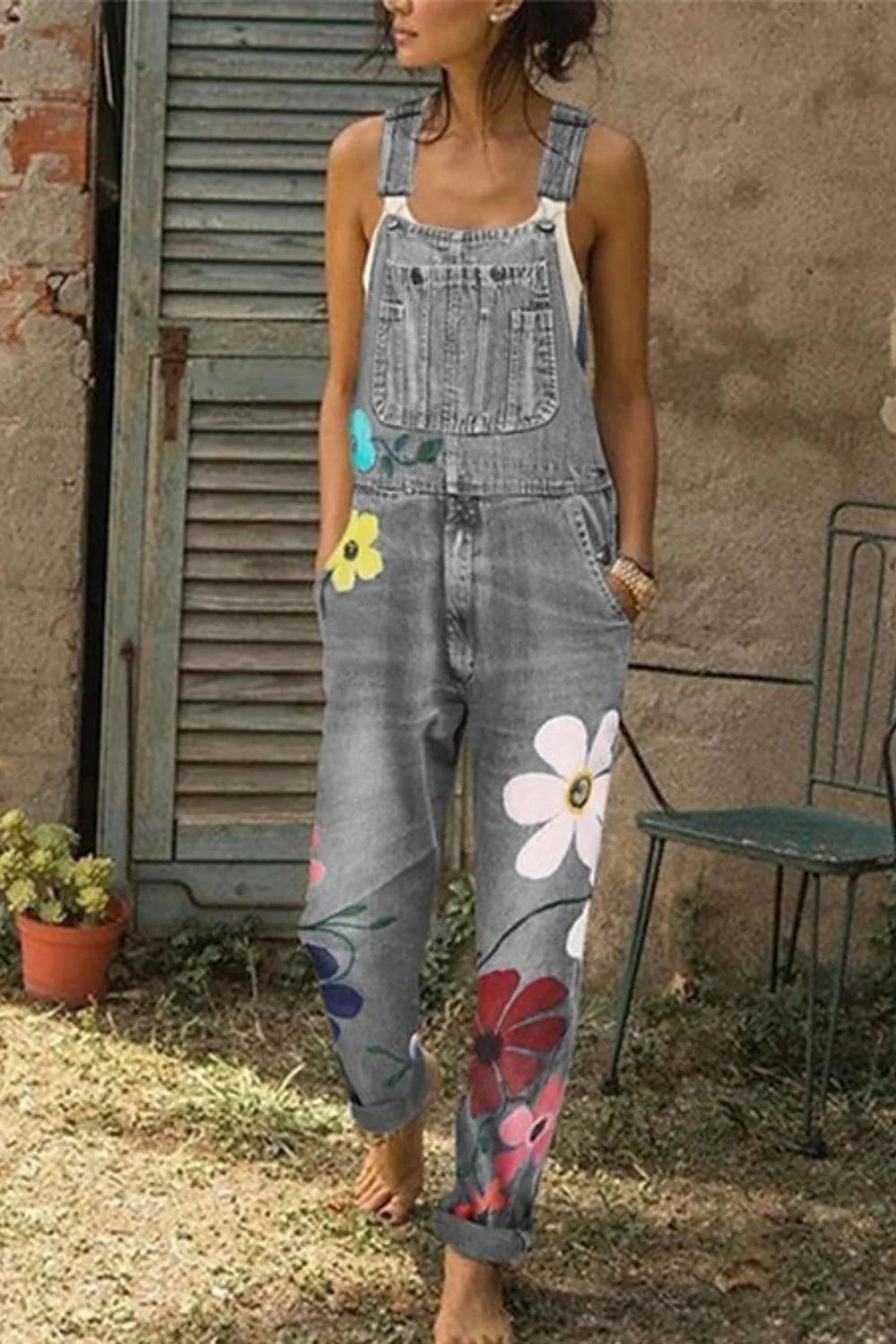 Heidi-Mode | Ärmelloser Denim-Overall
