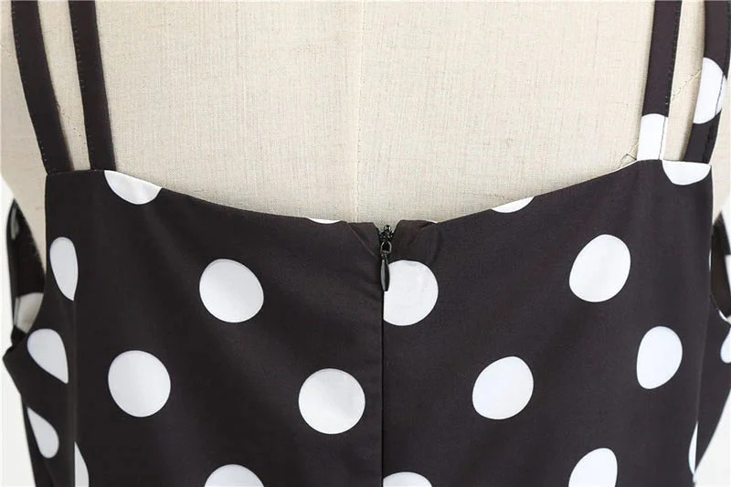 Vintage Rockabilly schwarze Polka Dots - Image 3