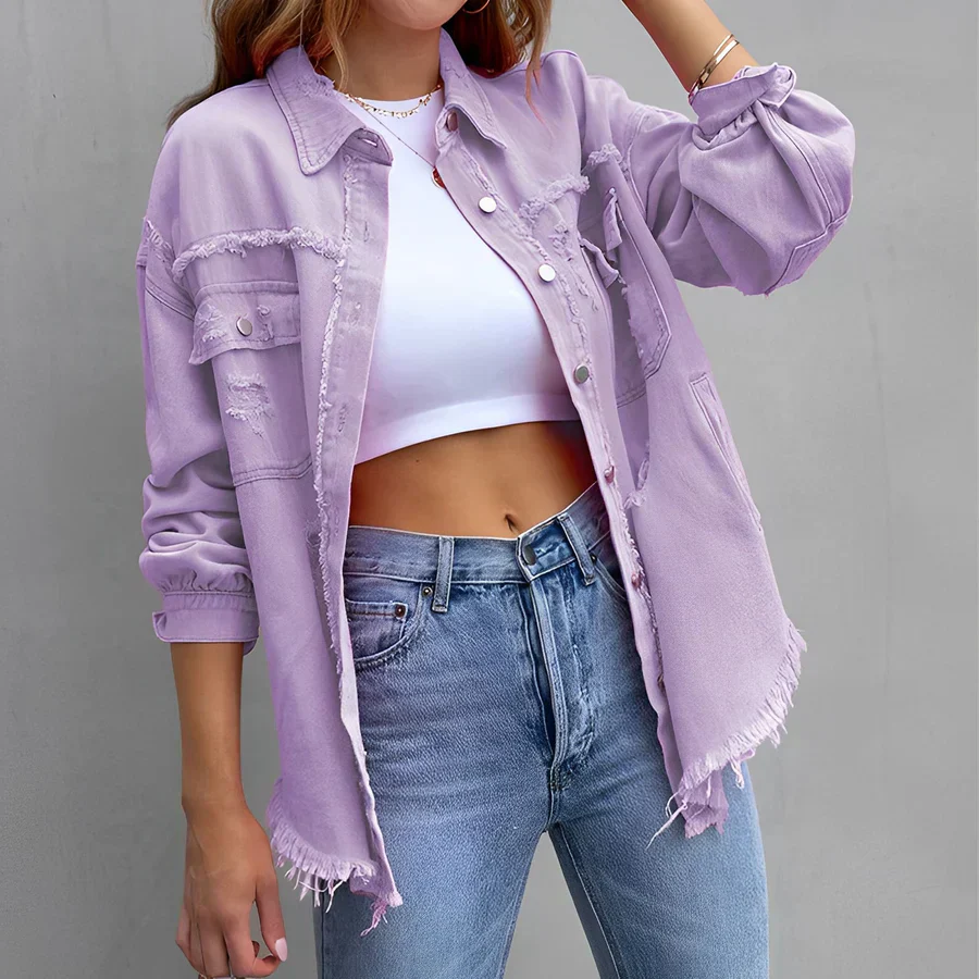 Heidi-Mode | Zerrissenes Denim-Hemd mit Knopfleiste - Image 6