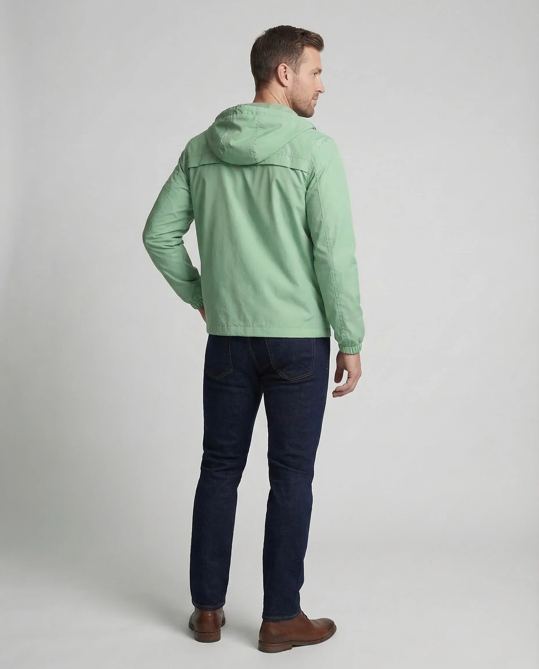 Herren Leichte Kapuzen-Windjacke - Image 4