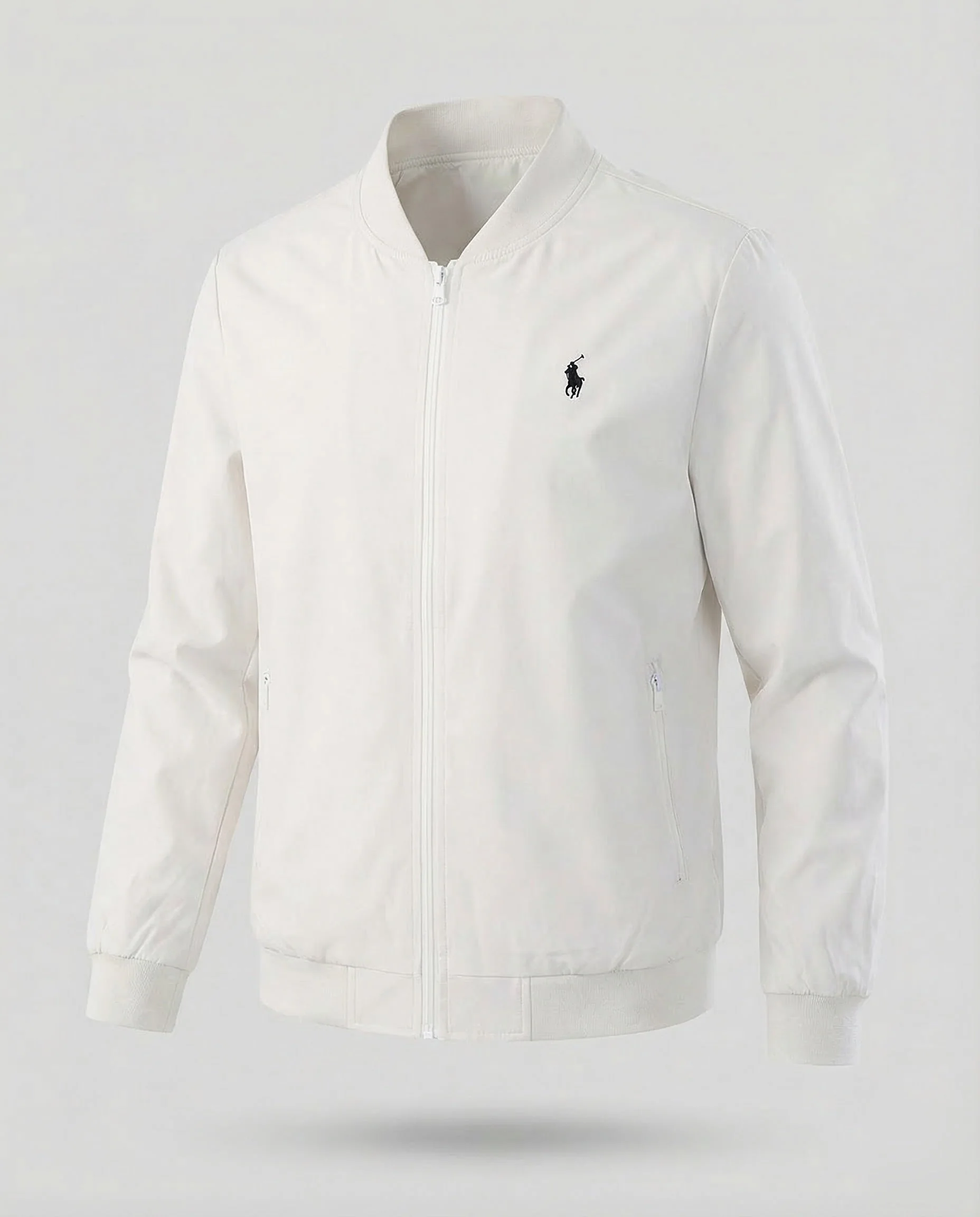 Herren Leichter Blouson Gerippter Stehkragen - Image 7