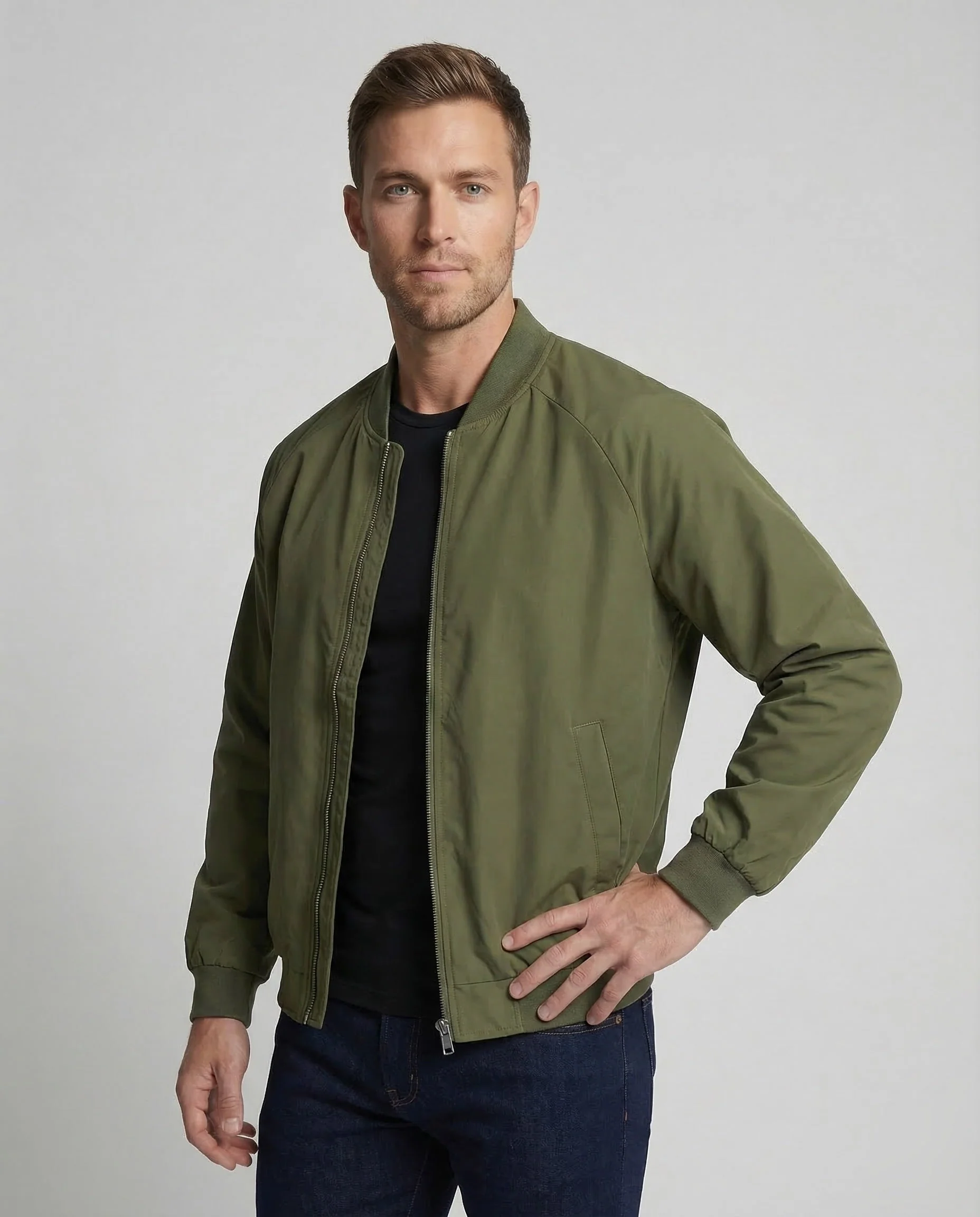 Herren Flight-Blouson Zweiwege-Reißverschluss - Image 2